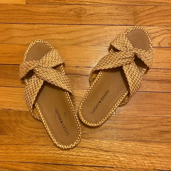 Lucky Brand Yellow Fynna Sandal Size 9 - Picture 2 of 6
